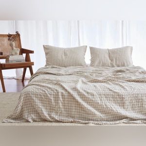 Full size nwot linen sheet set